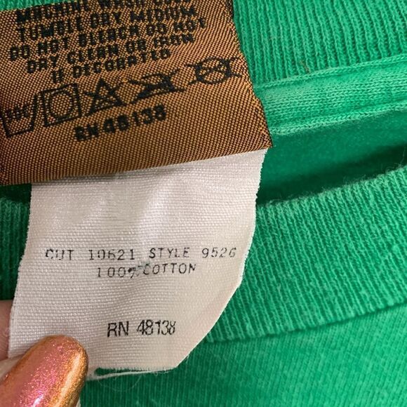 Vintage Nutmeg Single Stitch Boston Celtics NBA Locker Room Home Court Tee Sz XL - Picture 7 of 17